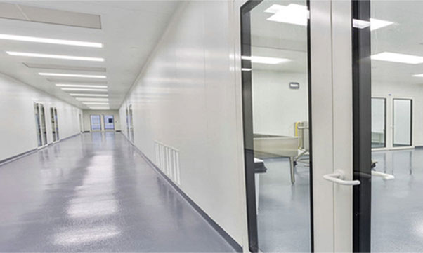 Painéis de parede antibacterianos para limpeza médica